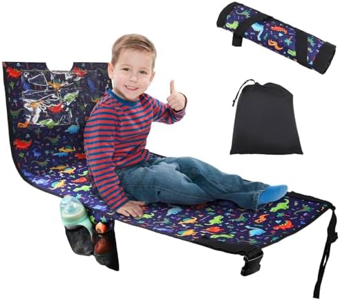 Kids Airplane Seat Extender Travel Bed,Toddler Airplane Bed with ...