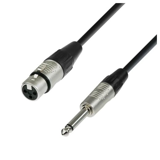 Adam Hall Cables 4 STAR MFP 0150 - Cable de Micro REAN de XLR hembra a Jack 6,3 mm mono 1,5 m