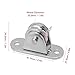Septpenta Small Pulley Block, Silent Pulley Wheel Heavy Duty Fixed Pullies Loading 176 Pounds for Ropes Up to 6 Mm/0.2 Inches in Diameter and for Industrial and Domestic Material Handling(4 Sets)