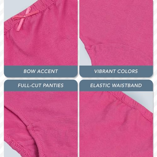 Valair Kids' Cotton Underwear Panties 5-Pack - Soft, Full-Cut Briefs for Little and Teen Girls2