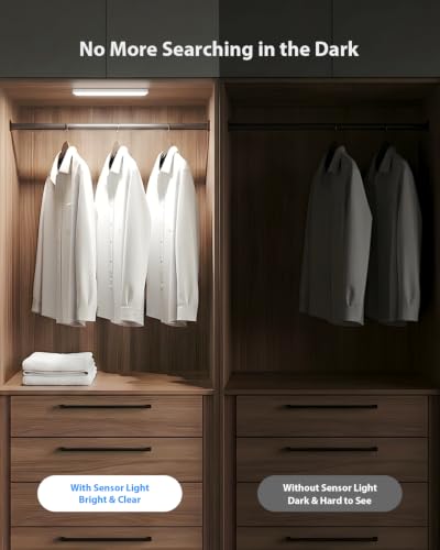 Abovizo Under Cabinet Lighting Wireless, Motion Sensor Light Indoor, 2 Pack - image 2