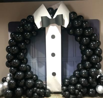 140 Pcs Black Balloons Different Sizes, 18 12 10 5 inch Birthday Decorations Black, Black Balloon Garland Kit for Birthday Graduation Wedding Baby Shower Anniversary Black Party - Image 8