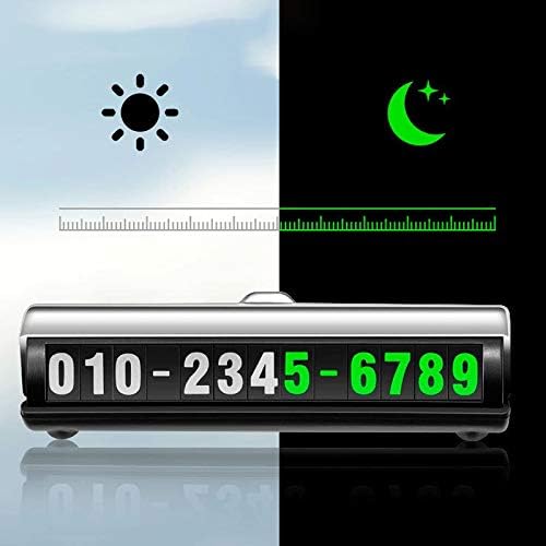 Luminous Parking Number Plate Hidden Temporary 3D Mobile Card Auto Rotary Plates Car-Styling Accessories
