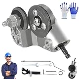 Titanium Drill Nibbler Sheet Metal Cutting Tool,Sheet Metal Cutter Drill Attachment,Electric Drill Plate Cutter,Electric Drill Shears Attachment Cutter Nibbler for Iron, White Sheet, Steel (1PCS)