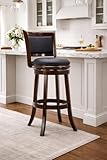 Boraam Augusta Swivel Bar Stool - Black/Cappuccino