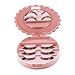 OVERMAL Acrylic Cute Bow False Eyelash Storage Box Makeup Cosmetic Mirror Case Organizer