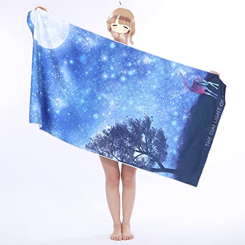 Microfiber Bath Beach Towel for Adults Print Soft Absorbing Breathable Summer Surf Robe Blanket (Color : A, Size : 75 * 150cm) (A 75 * 150cm)