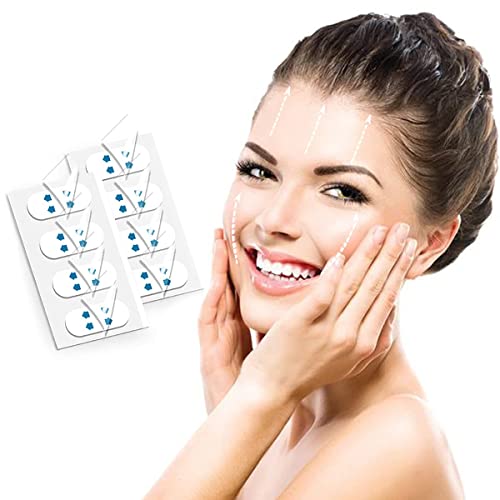 Face Lift Tape Instant Lifting Sticker Invisible Patch for Hide Facial Wrinkles, Double Chin, V-Line Face, Firm Skin Beauty Up Tool(40Pcs/Box)
