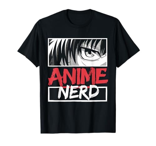 Anime Nerd Otaku Eye Manga Fan Gráfico Camiseta