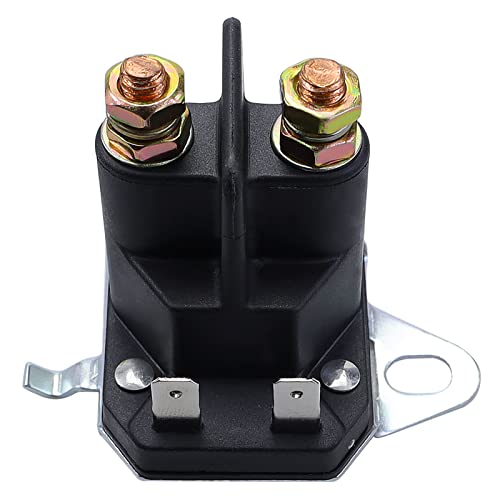Yerbay Solenoide Relé de Arranque 12V para Trombetta 532192507 Motoneige Voiturette de Golf Tracteur de Pelouse Tondeuse à Gazon 862-1241-211-12 Cover