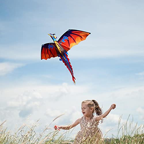 Kuashidai Riesiger Drachen für Kinder und Erwachsene, leicht zu fliegender Drache mit Schwanz für Strandausflüge, Park… – Bild 4
