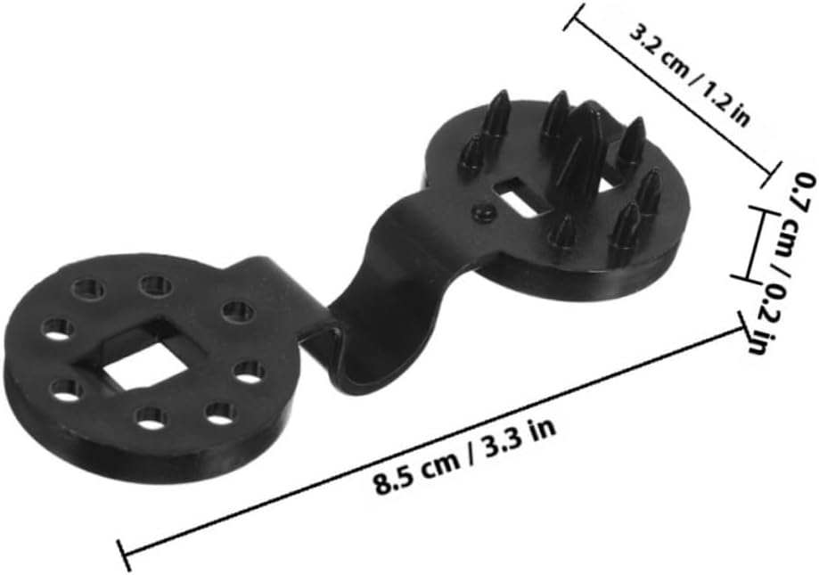 150pcs round Non-slip Sunshade Net Clamps for Garden Mesh Buckle, Large Detachable Black Clips Reusable for Backyard Shade Netting and Greenhouse Accessories