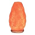 Elvissmart Natural Himalayan Pink Salt Lamp, Crystal Salt Lamp Night Light with Real Wood Base, (ELT Certified) Dimmer Switch – Perfect Holiday Gift | 7-11 LBS
