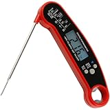 Kabellos Fleischthermometer 11CM Lange Sonde und 2-3s Sofort Ablesbares Bratenthermometer...