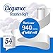 Elegance Feather Soft Toilet Roll - Bulk Buy Pack of 54 Rolls - Ultra Soft, 3-Ply, Recycled, Eco-Friendly, UK Manufactured Elegance Feather Soft Toilet Roll - Bulk Buy Pack of 54 Rolls - Ultra Soft, 3-Ply, Recycled, Eco-Friendly, UK Manufactured