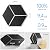 Dailycooper 12-Pack Self-Adhesive Acoustic Panels 12" x 10" x 0.4" High-Density, Flame-Resistant Soundproof Foam. Absorbs Noise and Eliminates Echoes, Hexagonal 3D Design(BlackFace)
