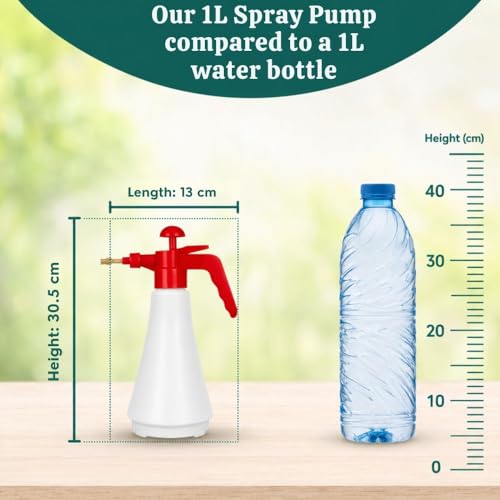 Image of Urban Upvan 1L Multipurpose Classic Sprayer Hand Powered Water Spray Bottle for Gardening Sanitising Car & Bike Wash Home & Garden