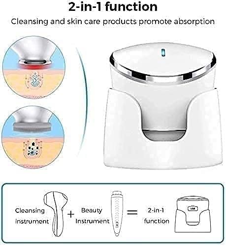 Facial Cleansing Brush Face Scrubber, USB Charging Dustproof Face Brush, Electric Spin Cleansing Brush for Exfoliating Deep Cleaning Skin