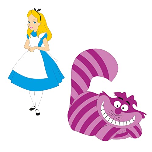 Image of Pretty Ur Party Alice in Wonderland Theme Paper Cutouts for Birthday Parties, Mad Hatter Party Supplies decor, Birthday Party Decoration Cut-Outs - Multicolour (10 pcs)