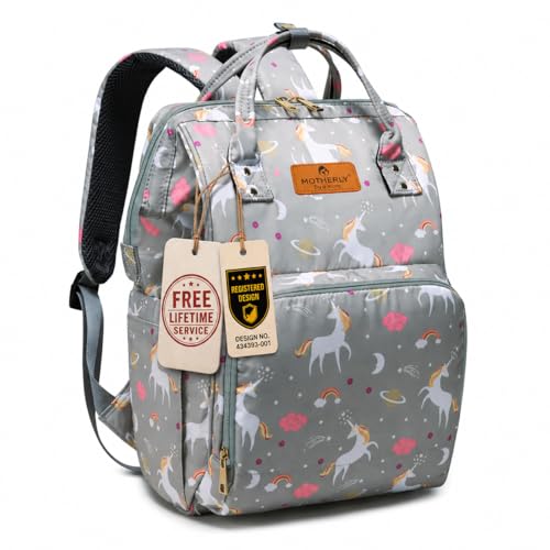 Motherly Patented Diaper Bag Backpack for Moms | Waterproof Baby Travel & Maternity Bag | Spacious...