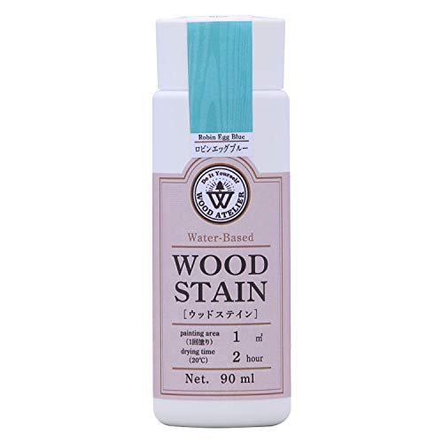 和信ペイント 水性着色剤 ウッドアトリエ ウッドステイン 90ml 800620 木目を生かした着色 WS-20 ロビンエッグブルー