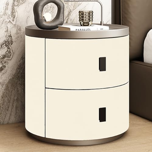 Mid Century Modern Nightstand with Storage - Stylish Side Table for Bedroom & Living Room, Compact Design for Small Spaces (40x50CM)