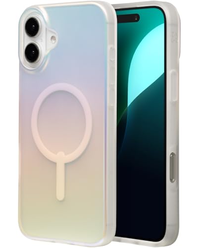 ZAGG Milan Snap iPhone 16 Plus Case - Color Changing Finish, MagSafe & Wireless Charging Compatible, Matte Iridescent Finish, 13ft Drop Protection, Graphene Reinforced, Eco-Friendly, Matte Iridescent
