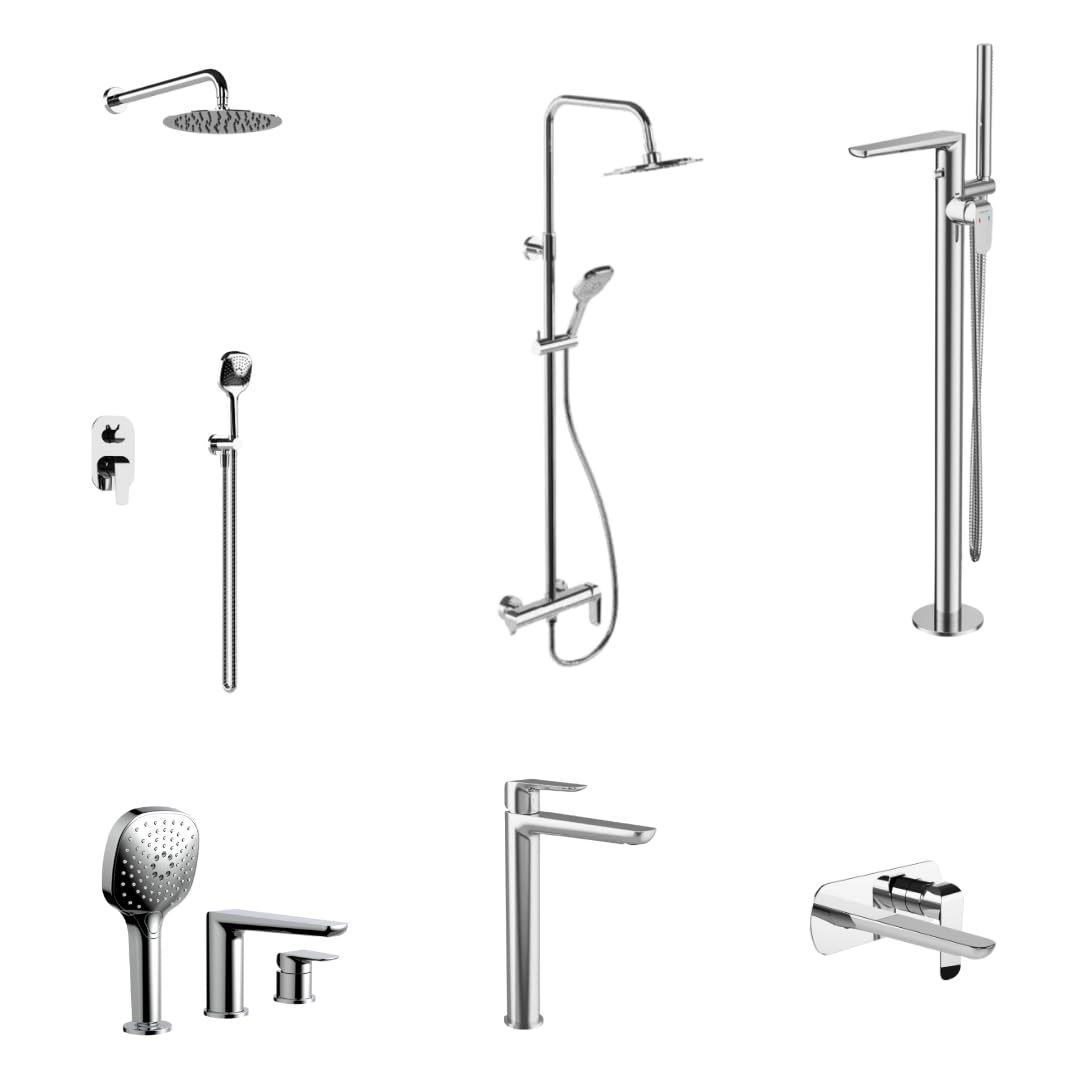 ECOLAM kran wysoka bateria łazienkowa Clever armatura chrom TOP jakość