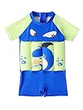 ★【SCHWIMMBADEANZÜGE FÜR MÄDCHEN JUNGEN】:Kleinkind Kinder Baby Boy Einteiler Kurzarm Flotation Badeanzüge Cartoon bedruckte Bademode Badeanzug Beachwear. Schwimmanzug für Kinder mit einstellbarem Auftrieb. Sommer Bademode Badeanzug, Kleinkind Jungen Rashguard Badeanzug Sonnenschutz Hemden Weste UPF 50+ Sonnenschutz Einteiliger Badeanzug. Schwimmanzug für Jungen 18, 24 Monate, 2, 3, 4, 5 Jahre alte Kinder