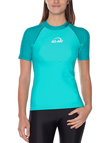 IQ-Company IQ 300, Vêtement Anti-UV T-Shirt Femme, Caribéenne, FR : 2XL (Taille Fabricant : XXL (46)) Cover