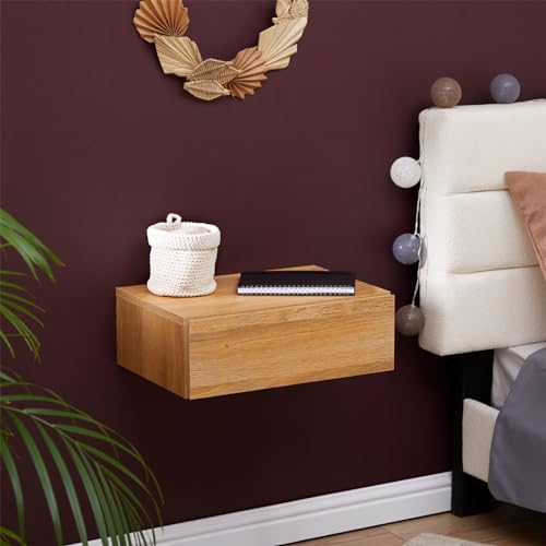 CARO-Möbel Wandregal Anne hängende Nachtkommode Wandboard...