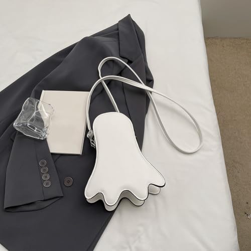 Funny Ghost Crossbody Bags Lightweight PU Material Ladies Handbag Water Proof for Halloween2