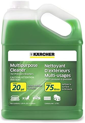 Karcher Pressure Washer Multi-Purpose Cleaning Soap Concentrate – For All Outdoor Surfaces – 1 Gallon