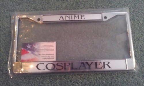 Anime Cosplayer Laser Engraved Chrome License Plate Frame W/Free Screw Covers