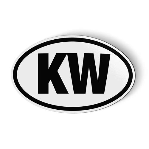Stickers and Tees KW Key West - Flexible Magnet - Car Fridge Locker - 3.5" -  M-C1544-3.5in