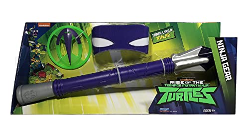 Tortues Ninja ROTMNT, Arme de Combats avec Accessoire, DONNIE (Donatello), Baton Bo, étoIle Ninja, BandEau, Jouet pour Enfants dès 4 Ans, TUAB42