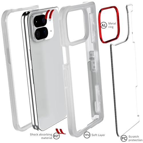 Ghostek Covert Clear Pixel 10 Pro Fold Case with Built-in Kickstand and Full Hinge Protection Designed for 2025 Google Pixel10 Pro Fold (8") (Clear) by Ghostek - Used condition - Image 6