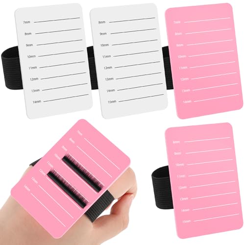 Patelai 4 Pcs Lash Extension Holder for Hand, Adjustable,7-15 mm,P＆w