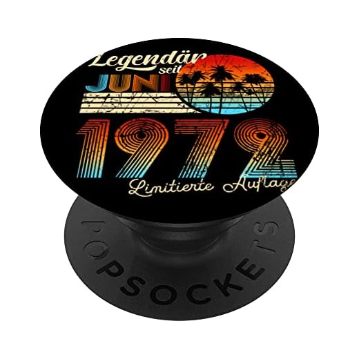 50º cumpleaños 50 leyendario desde junio de 1972 regalo PopSockets PopGrip Intercambiable