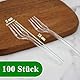 100 Stück Mehrweg Tafelgabeln, Wiederverwendbare und Robust, Kuchengabeln, Mehrweg Dessertgabeln, Außenbereich und im Innen Veranstaltungen Catering, Hochzeit (12 cm)