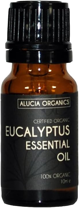 Certified Organic Eucalyptus Essential Oil 10ml - Pure, Natural, Cruelty Free, Vegan, Undiluted - for Use in Aromatherapy, Massage Blends and Diffusers