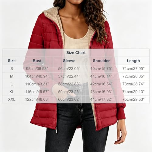 Women's Down Winter Coats Winter Insulated Fleece Linded Hooded Jackets - image 6
