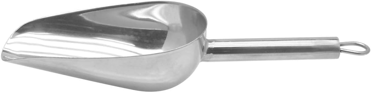 Raj 6 Cm Pipe Handle Heavy Scoop-PHHS06 - Silver, Ice Scoop , Ice Picker , Popcorn Scoop , Flour Scoop , Nuts Scoop
