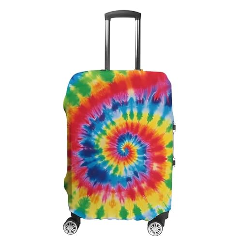Tie Dye Rainbow Luggage Cover, Washable Elastic Suitcase Cover Protector Fit 18-32 Inch Luggage