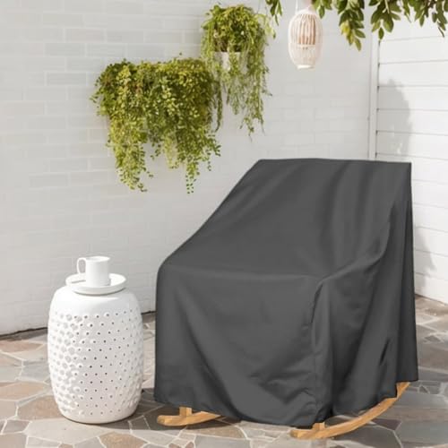 Funda para mecedora exterior cortavientos e impermeable con cordón 6