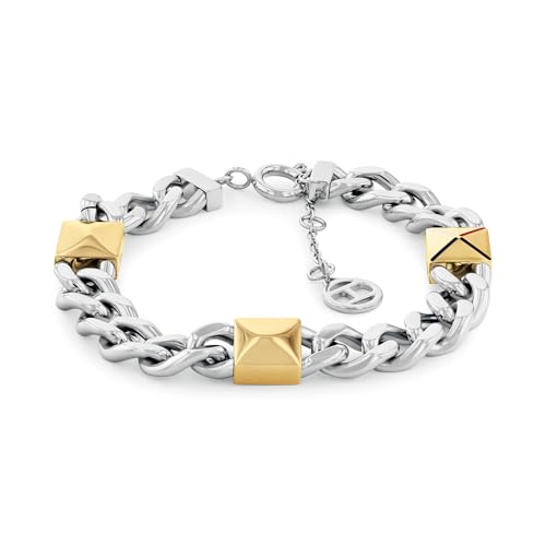 Tommy Hilfiger Jewelry Pulsera de Cadena para Mujer Bicolor - 2780914
