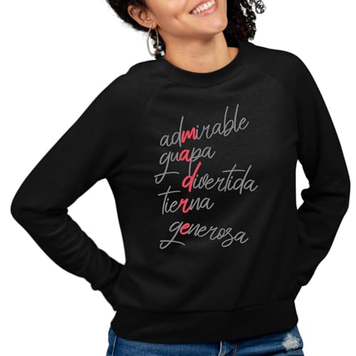 the Fan Tee Sudadera Sin Capucha de Mujer Dia de la Madre Mama Divertida 005 M