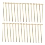 HOLIDYOYO 200 Piezas Candy Poles de Madera con Bola para Paletas Cupcakes y Postres DIY Palitos Resistentes para Dulces Decoraciones de Pasteles y Revolvedores para Bebidas