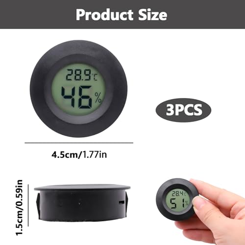 Shop 3 PCS Digital Hygrometer Thermometer with Mini Indoor Temperature and Humidity Monitor Gauge, Compact for Humidifiers, Dehumidifiers, Greenhouse, Basement, Wine Cellar, and Storage Shop 3 PCS Digital Hygrometer Thermometer with Mini Indoor Temperature and Humidity Monitor Gauge, Compact for Humidifiers, Dehumidifiers, Greenhouse, Basement, Wine Cellar, and Storage – Zquqwa