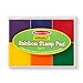 Melissa & Doug Rainbow Stamp Pad, Arts & Crafts, Multicolored Inkpad, Washable Ink, 6 Bright Colors, 6.5” H x 4.95” W x 0.8” L